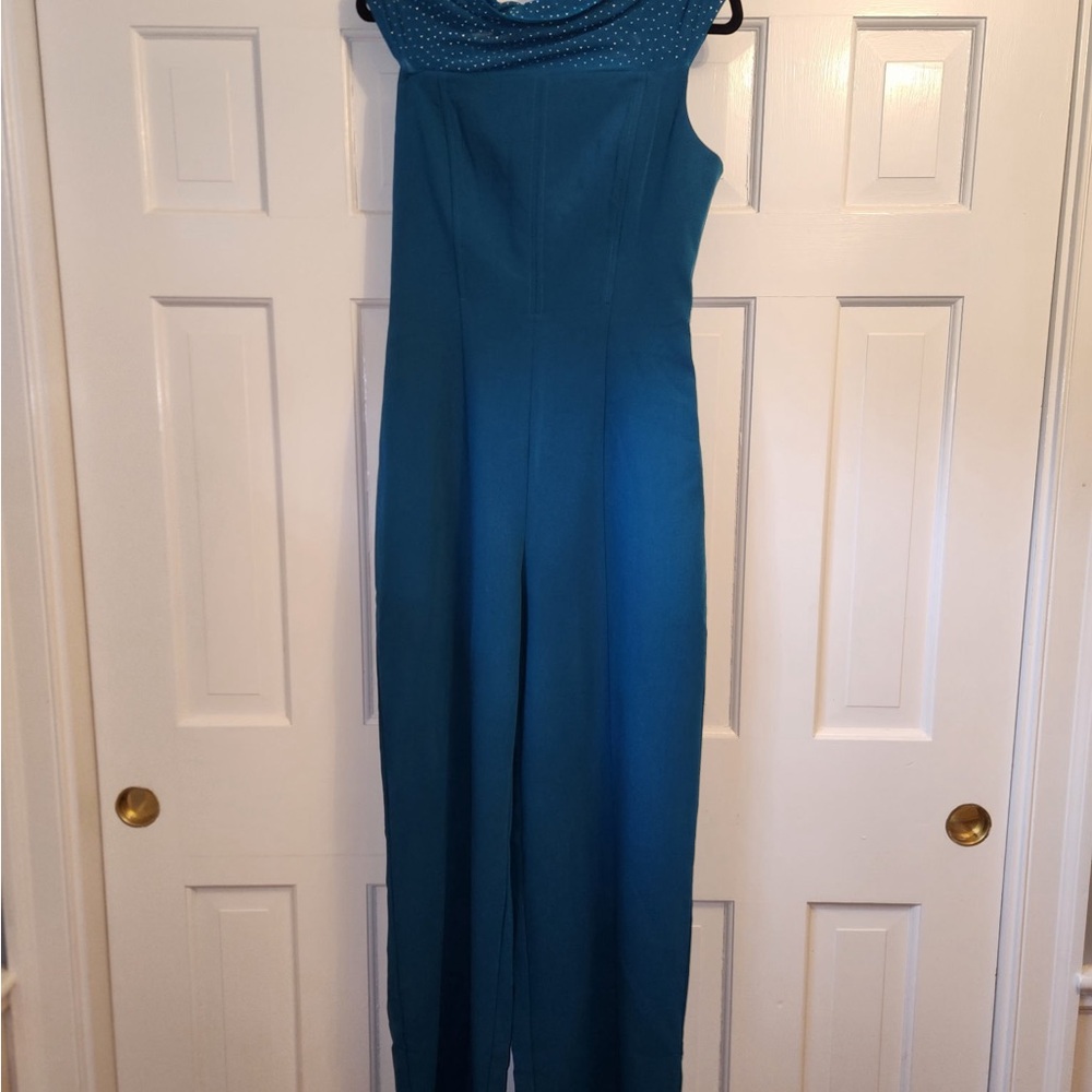 FLASH SALE: NWT-Bebe Teal Jumpsuit